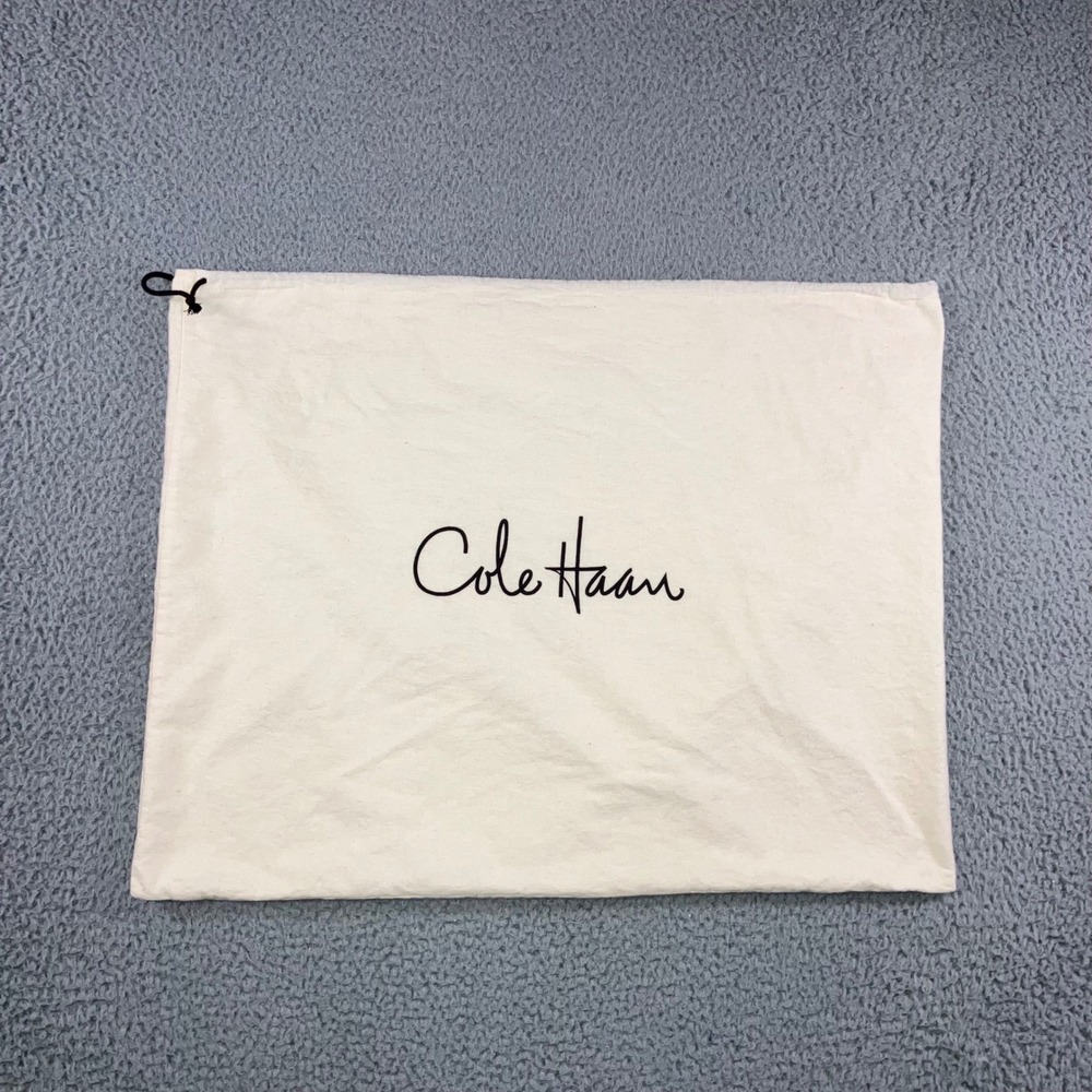 Cole Haan Dust Bag Canvas Drawstring Pouch for Shoes or‎ Accessories Cream